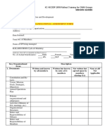 Organizational Assessment Form: Session Guides