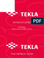 Ini Files & Flexnet: Jarrad Michna Customer Service Manager - Tekla Inc