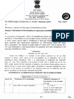 Subject: Standards of Illumination in Opencast Metalliferous Mines