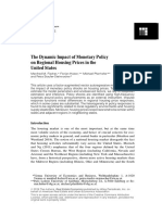 The Dynamic Impact of Monetary Policy On Regional Housing Prices in The United States