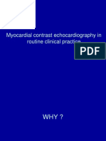 Myocardial Contrast Echocardiography in Routine Clinical Practice