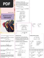 Project in Math: Fourth Quarter