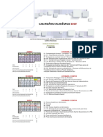 Calendario academico 2019