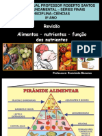 8º ANO - EnCONTRO 1 Alimentos-e-nutrientes REVISÃO