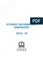 Student Information: Handbook 2018 - 19