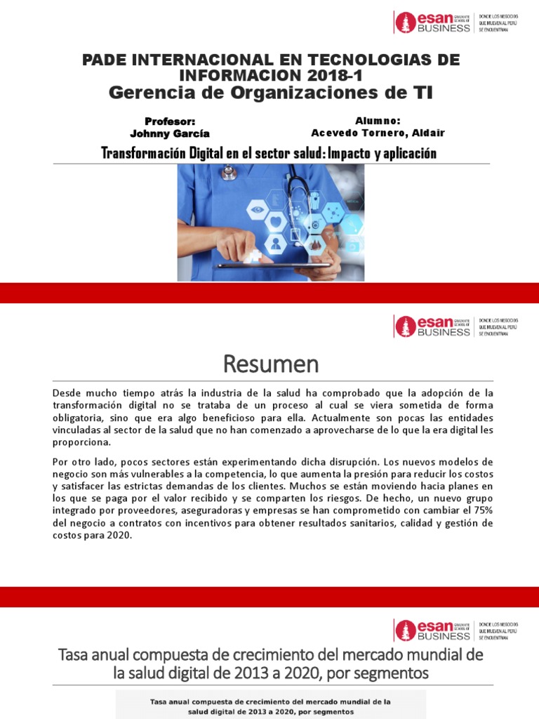 Transformación Digital en Salud | PDF | Telemedicina | Internet de las ...