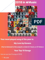 Your Most Played Song of The Year Is: My Love by Kovacs