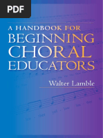 A Handbook For Beginning Choral Educators - PDF Free Download PDF