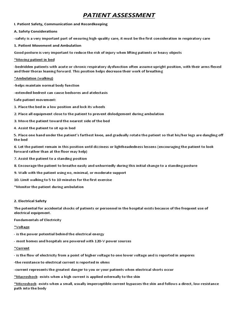 Patient Safety and Communication in Care | PDF | Pulse | Lung