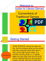 Welcome To Introduction To Literary Genres: Conventions of Traditional Genres