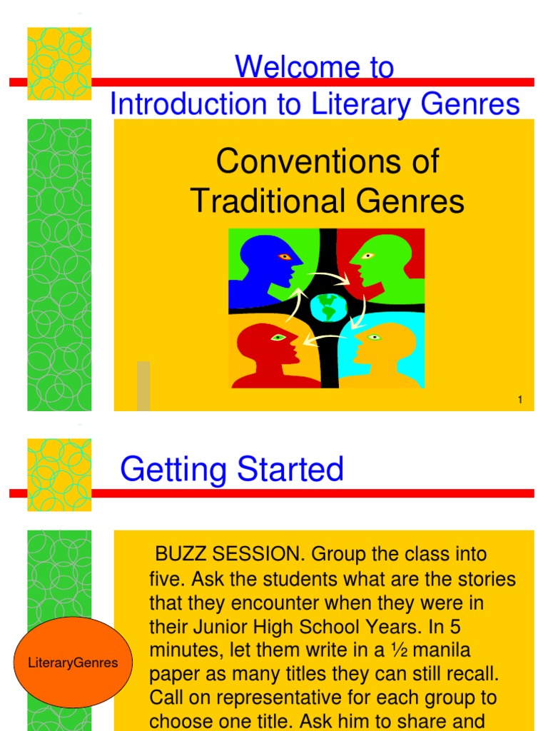 To Introduction To Literary Genres Conventions of Traditional