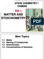 Chapter 1 - Matter and Stoichiometry