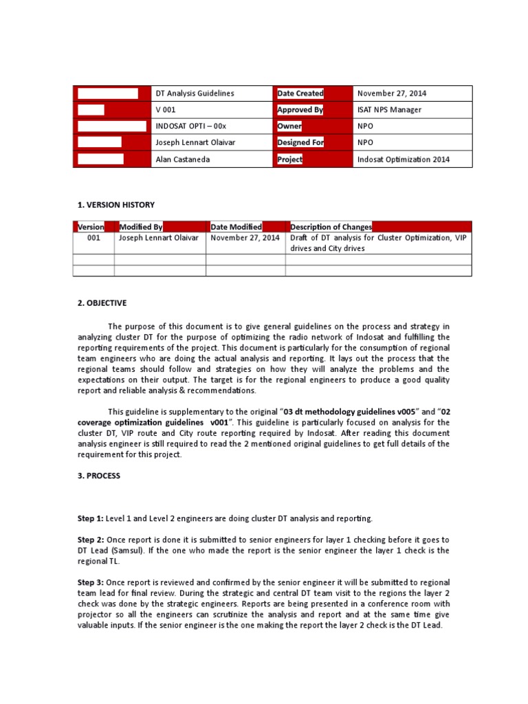DT Analysis Guidelines v001.AL | PDF | High Speed Packet Access ...