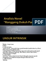 Analisi Novel Ronggeng Dukuh Paruk