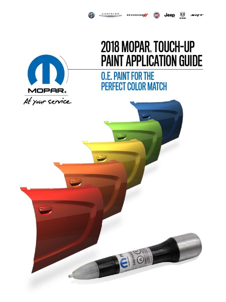 Mopar Touch Up Paint 2018 Paint Color