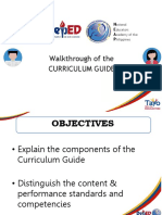 Walkthrough of The Curriculum Guide: National Training of Trainers For Grade 11 Teachers