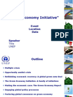 "Green Economy Initiative": Event Location Date