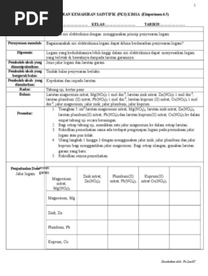 Eksperimen 6 7 Pks Pdf