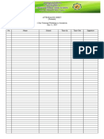 Attendance Sheet (Students) 2-Day Training-Workshop in Journalism July 11, 2019