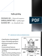 Surface Grinding: PREPARED BY:-Chaturvedi Anupam.a