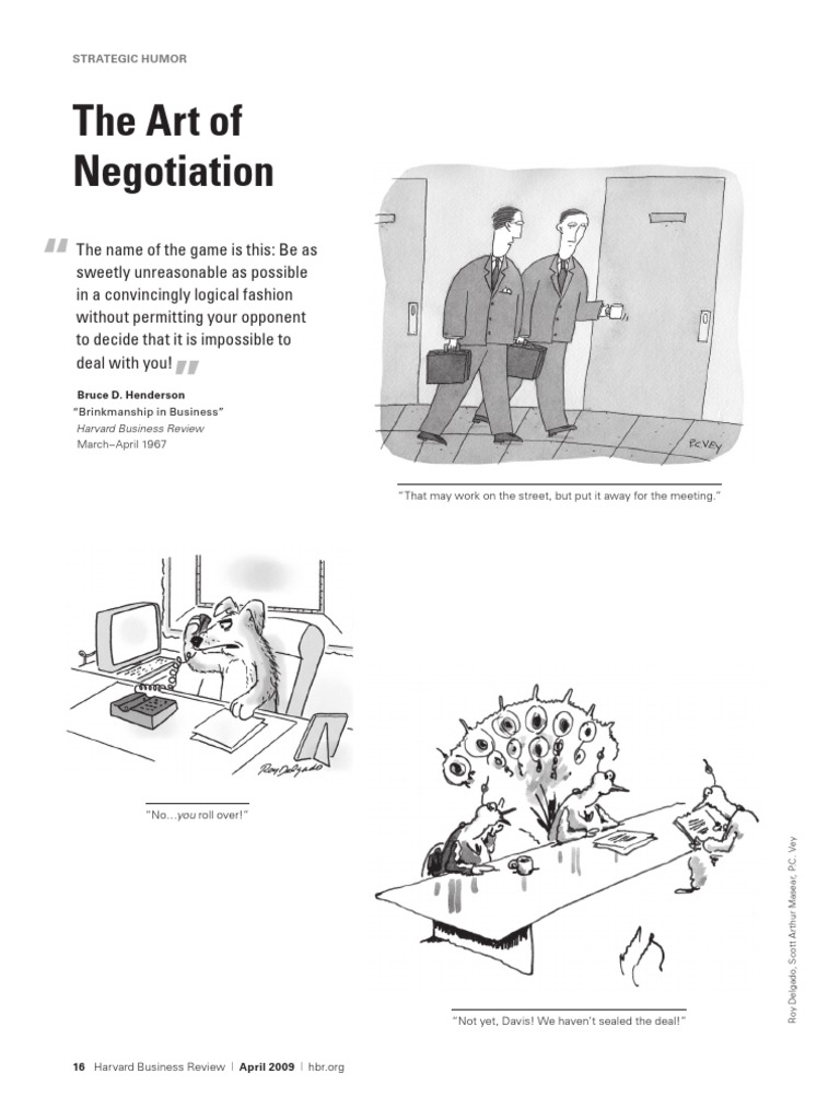 The Art of Negotiation | PDF