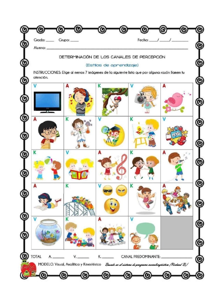 Test Estilos de Aprendizaje | PDF