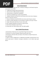 Optic Fibre Communication Lab PDF