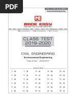 Class Test 2019-2020: Civil Engineering