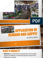 Application of Demand and Supply