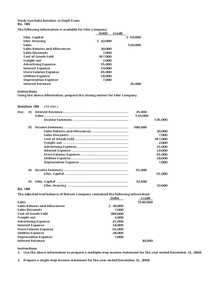 Basic Acc Reviewer | PDF | Debits And Credits | Expense