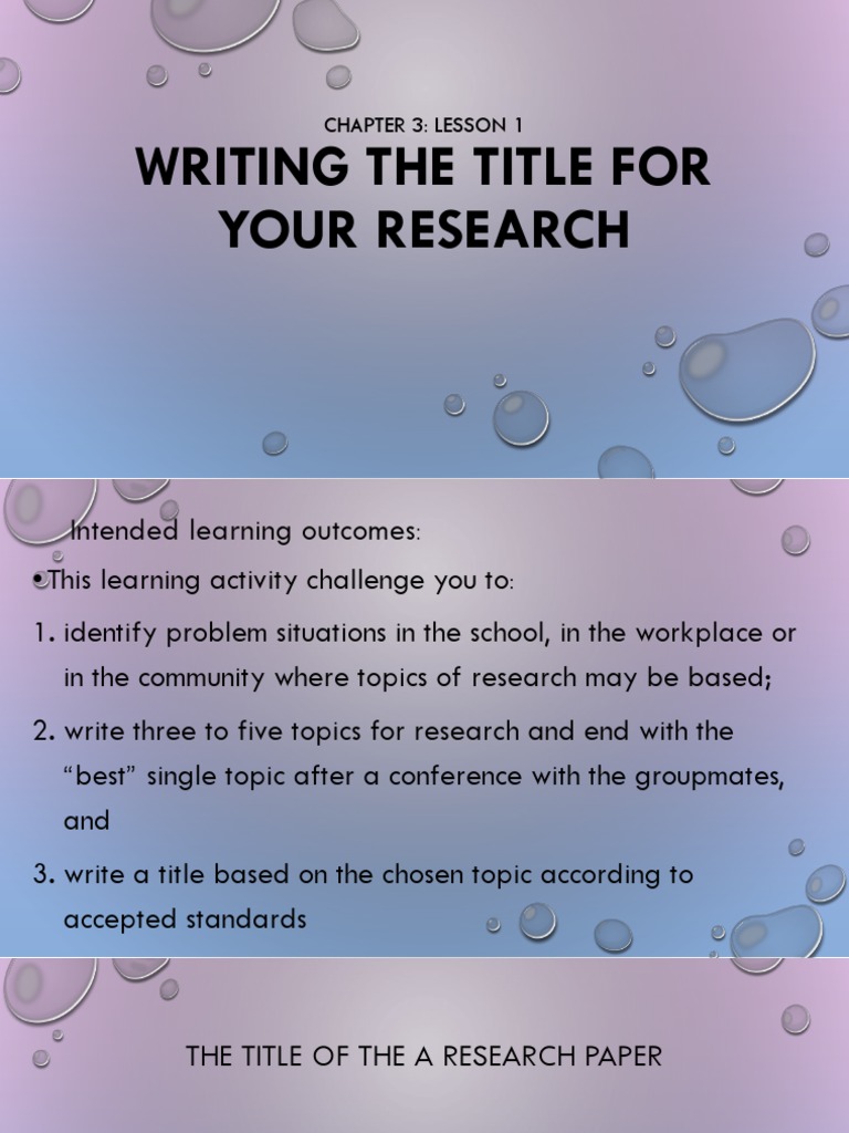 best topics to write a research paper on