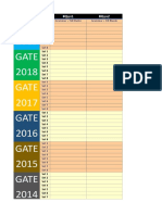 GATE Previous Year Question Papers 2010-2019