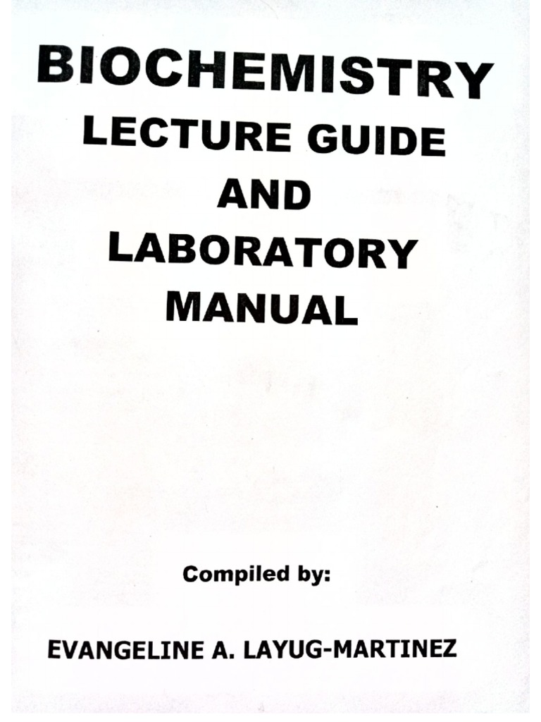 Biochemistry Lecture Guide Pdf Pdf