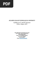 Syllabus For I and II Semester B.Des. Degree 2019: Apj Abdul Kalam Technological University