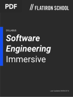 Flatiron SoftwareEngineeringImmersive Syllabus