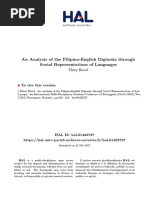 An Analysis of The Filipino-English Diglossia Through Social Representations of Languages