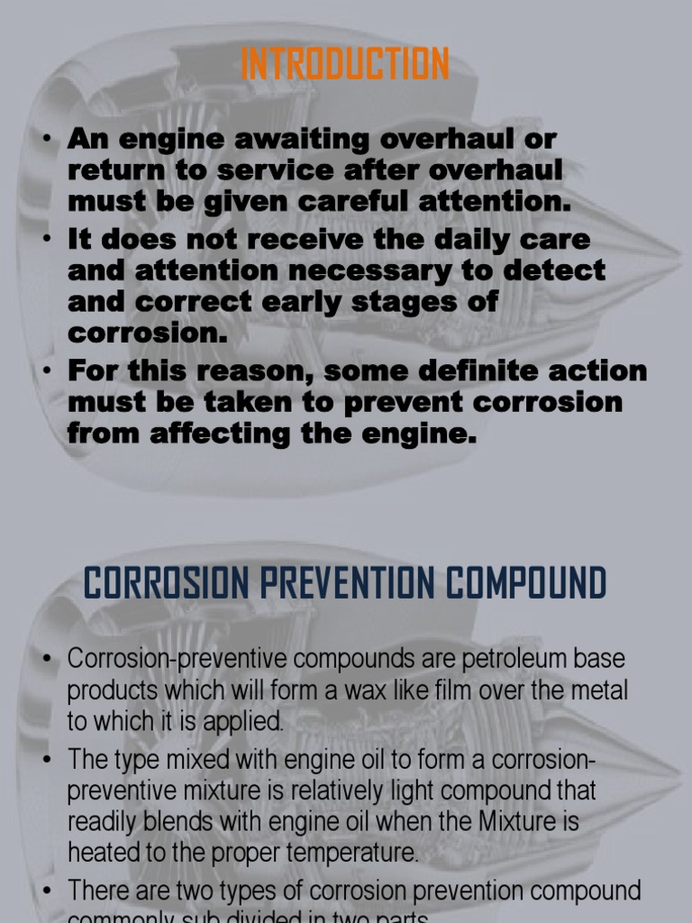 Aircraft Engine Storage and Preservation | PDF | Corrosion | Petroleum