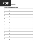 Lembaran Kerja Matematik Tahun 1