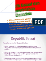 Republik Bataaf Dan Pemerintahan Daendel