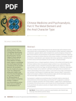 Lonny S. Jarrett, Chinese Medicine and Psychoanalysis, Part II