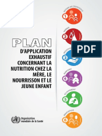 Plan D Application Exhaustif Concernant La Nutrition Chez La Mère, Le Nourrisson Et Le Jeune Enfant PDF