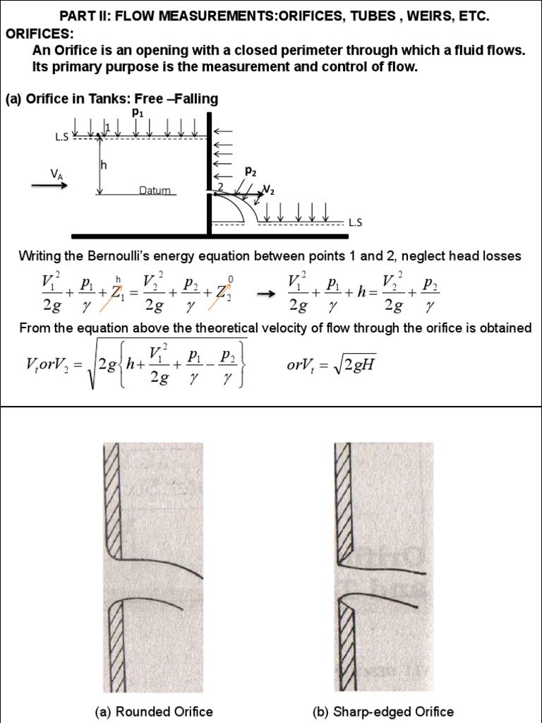 Orifice Flow Measurement Techniques | PDF | Gases | Fluid Dynamics