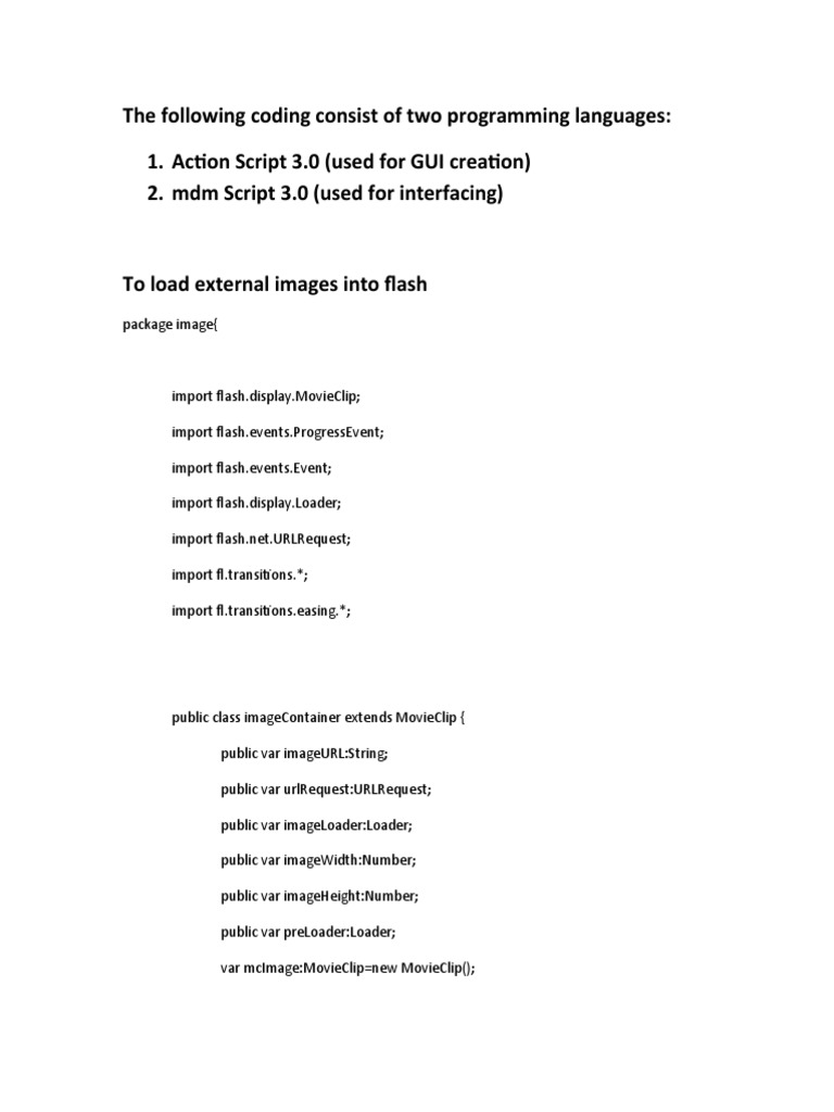 The Following Coding Consist of Two Programming Languages: 1. Action ...