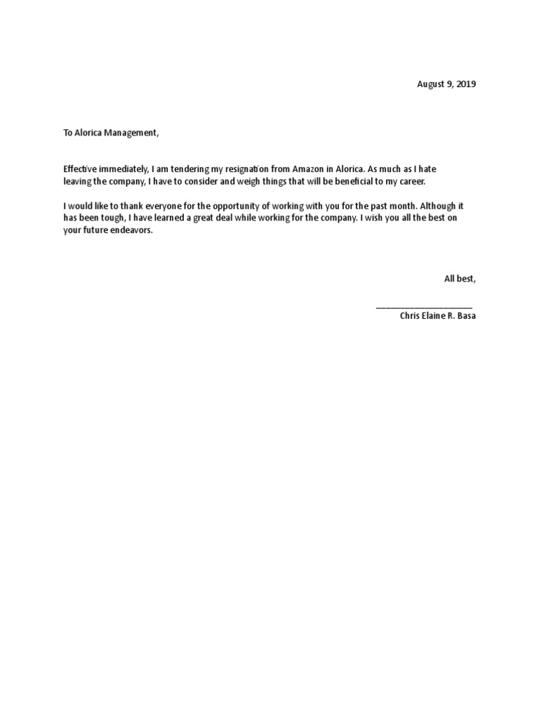 Resignation Letter Effective Immediately from imgv2-1-f.scribdassets.com