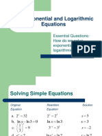 5.4 Exponential and Logarithmic Equations