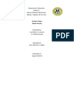 Department of Education Region X Agusan National High School Agusan, Cagayan de Oro City