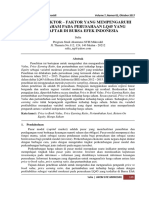 Analisis Faktor - Faktor Yang Mempengaruhi Harga Saham Pada Perusahaan LQ45 Yang Terdaftar Di Bursa Efek Indonesia