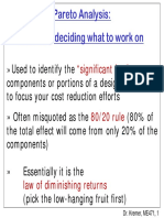 Pareto Analysis: A Tool For Deciding What To Work On: "Significant Few"