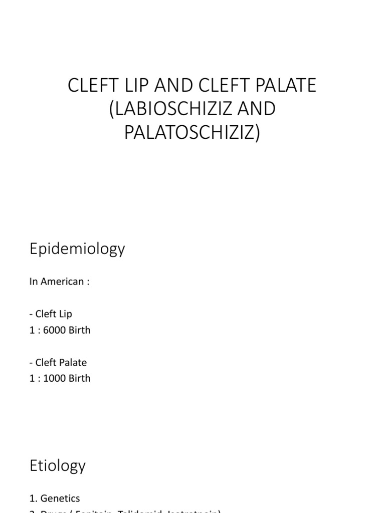 Cleft Lip and Cleft Palate | PDF | Wellness | Science & Mathematics