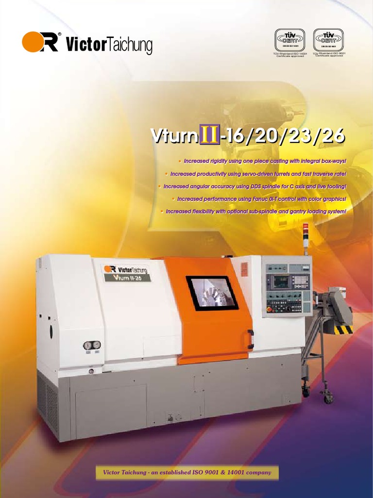 Victor Vturn II Lathes Overview | PDF | Electric Motor | Torque